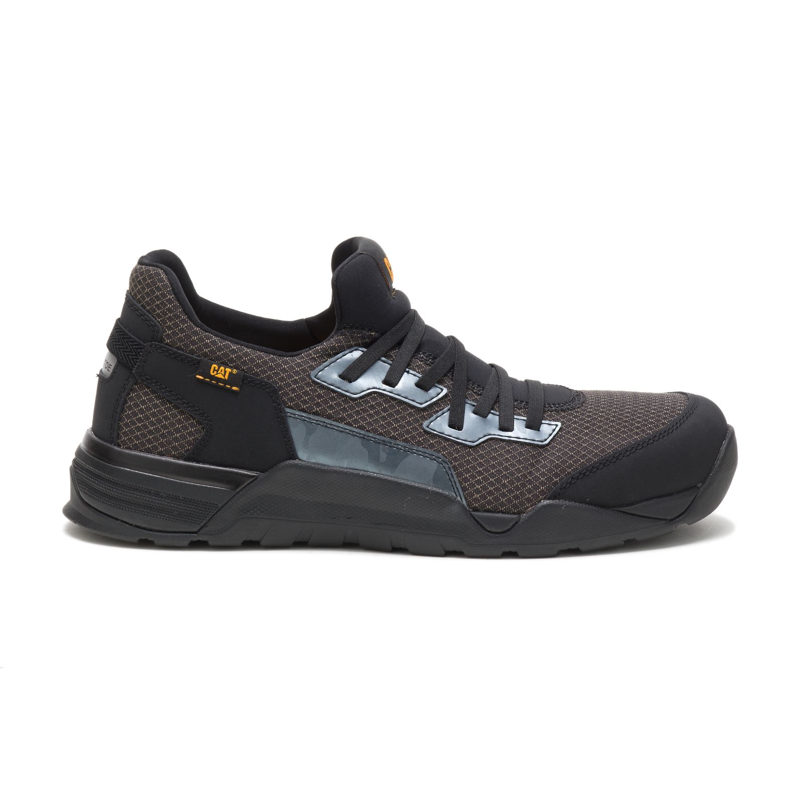 Caterpillar Shoes Sale - Caterpillar Sprint Textile Alloy Toe Mens Sneakers Black (532891-IHD)